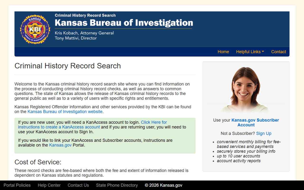 Phillips County criminal court records KBI criminal history search