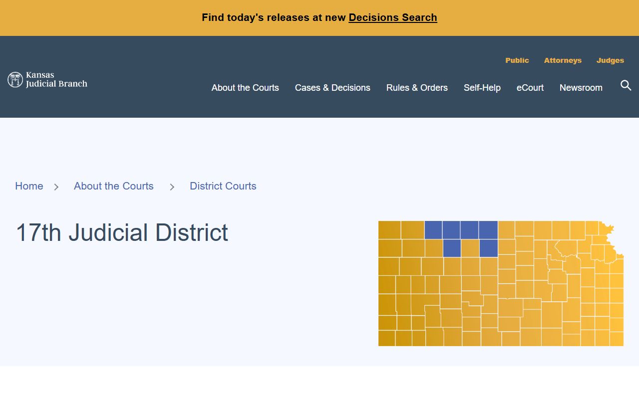 Phillips County court records 17th Judicial District listing