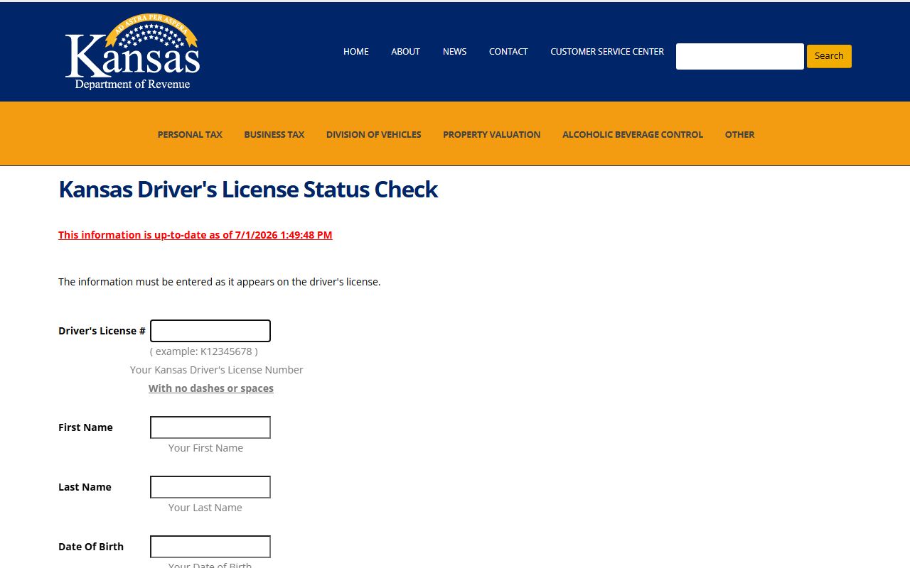 Phillips County traffic court records KDOR license status